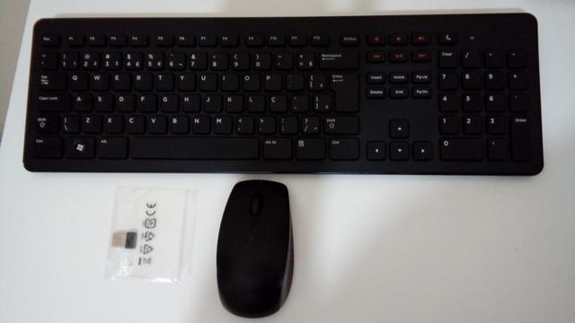 Kit teclado e mouse sem fio Dell série km - Perfeito estado