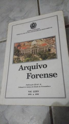 Livro - direito - Arquivo Florense vol LXXV