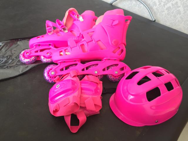 Patins rosa - Nunca usado!