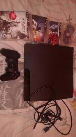 Ps3 com 4 jogos