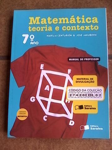 Livro Matemática teoria e contexto. 7º ano. Livro do