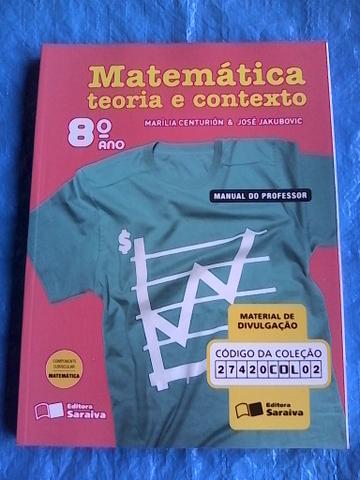 Livro Matemática teoria e contexto. 8º ano. Livro do