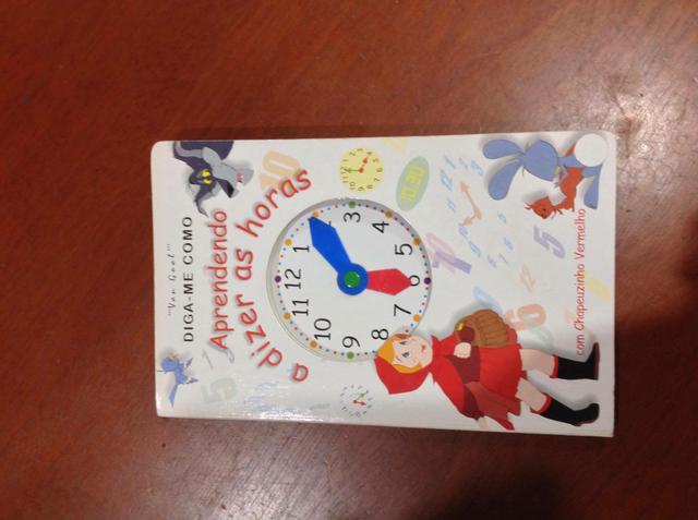 Livro aprenda a ver as horas