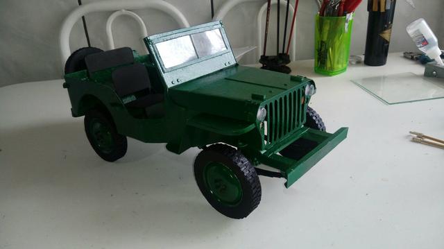 Miniatura jeep willys 1*10