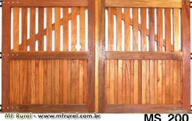 Portões de madeira