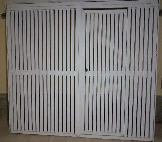 Portão alumínio c/ porta social