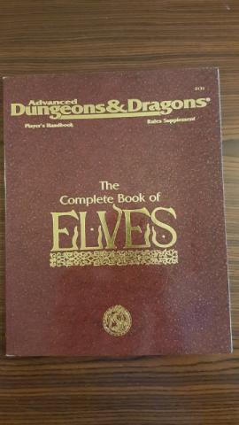 Raro - AD&D Book of Elves - Dungeons & Dragons - Livro dos