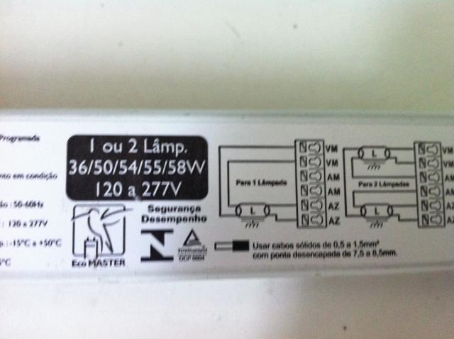 Reatores para luminarias