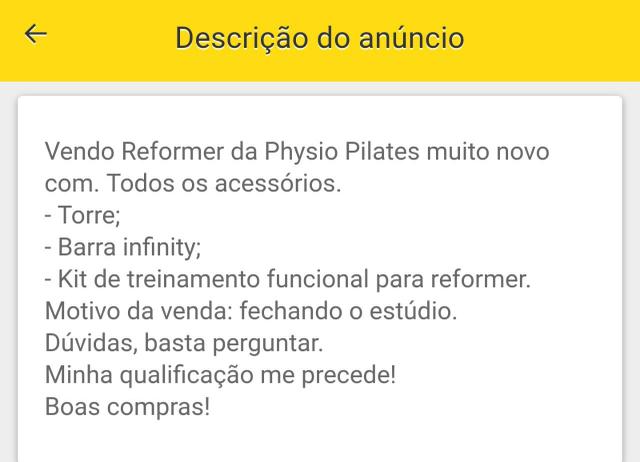 Vendo Reformer Physio Pilates