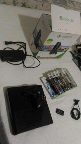 Xbox 360 Super Slim, 250Gb's de HD e 7 Jogos originais