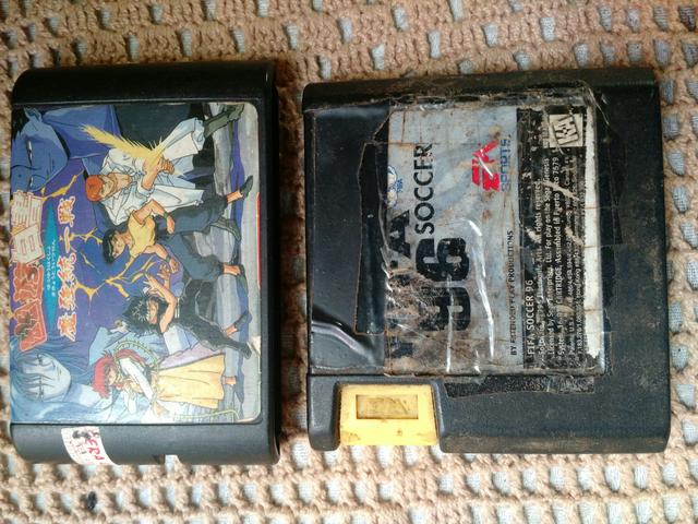 Yu Yu Hakusho Toitsusen Sunset Fighters e FIFA 96 para Mega