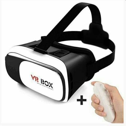 Óculos VR Box 2.0 realidade virtual 3D e Controle remoto