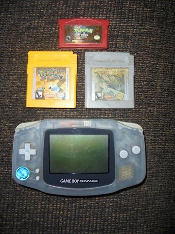 Lote Game Boy Advance GBA com 3 Jogos pokémon originais