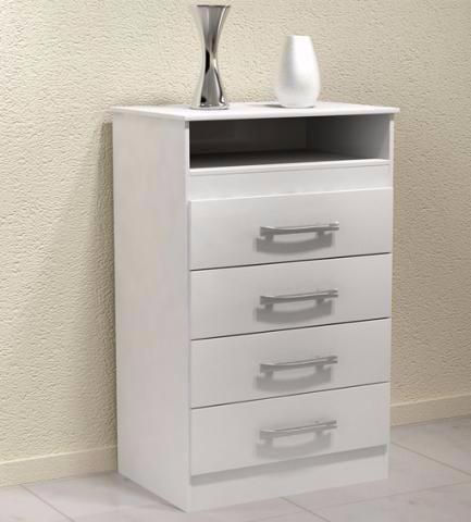 Cômoda Tulipa 04 Gavetas 100% MDF - *Nova