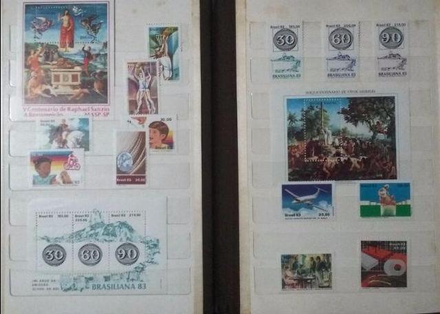 Coleção de selos novos