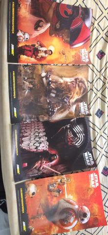 Pôsteres da promoção do Subway Star Wars completo. Preço