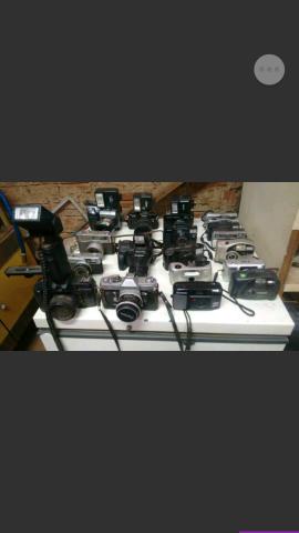 Coleção de câmeras fotográficas