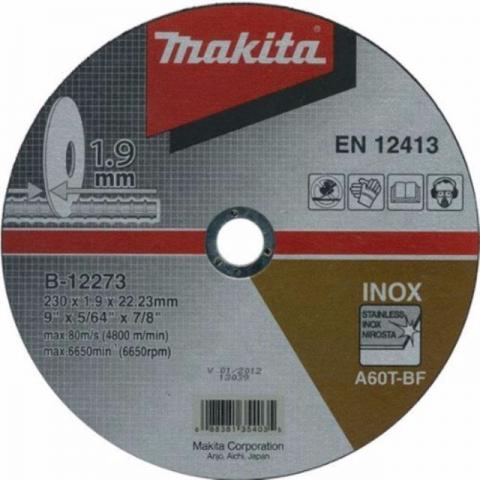 Disco De Corte Para Inox 230 X 1,9x22,2mm-b- Unidades