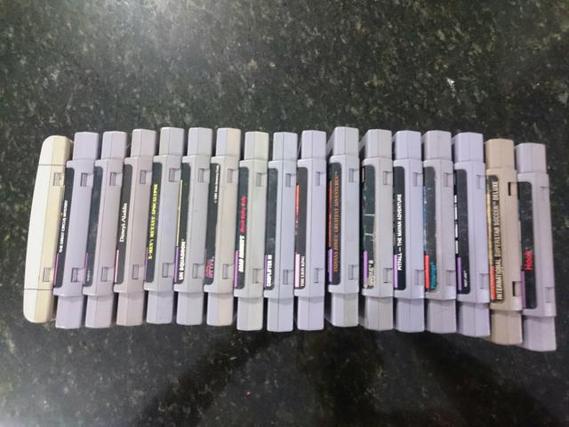 Lote cartuchos de super nintendo originais