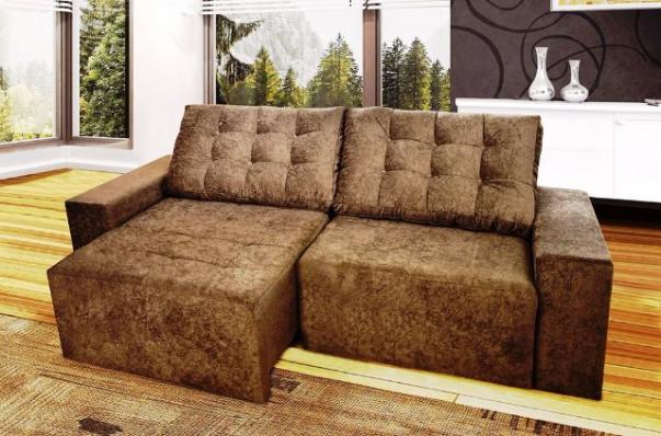 Sofá retrátil e reclinável (novo) 2,40 de comprimento