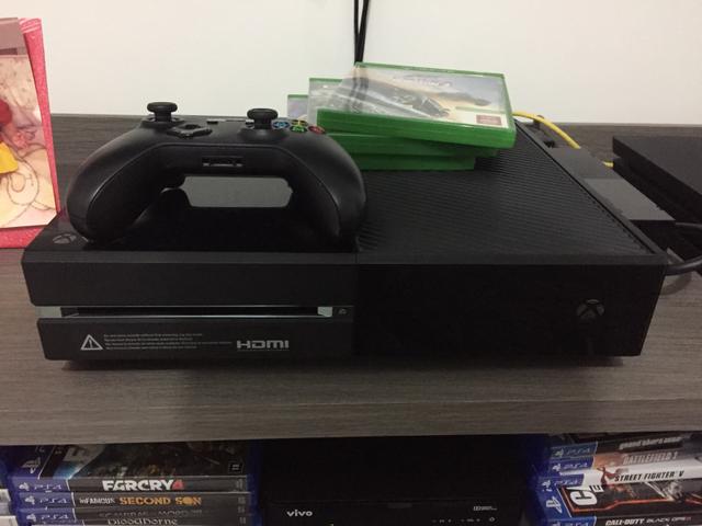 Xbox one, kinect, 7 jogos, na caixa