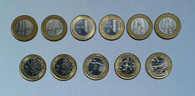 11 moedas Série Comemorativa