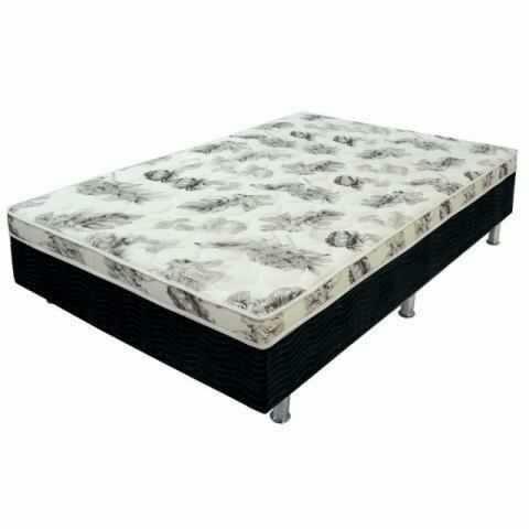 Cama Box Casal 4cm de Espuma - Produto Novo