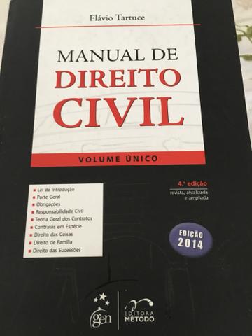 Livro manual de direito civil Flávio Tartuce 4 ª edição