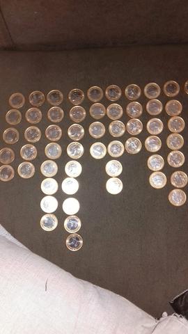 Moedas comemorativas 60 moedas