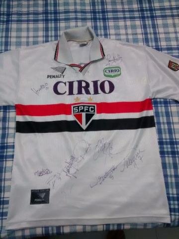 Camisa São Paulo Futebol Clube Penalty Cirio Autografada