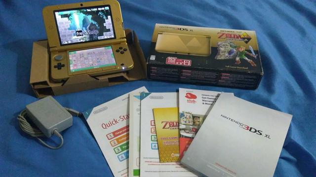 Nintendo 3ds XL completo na caixa edição Zelda