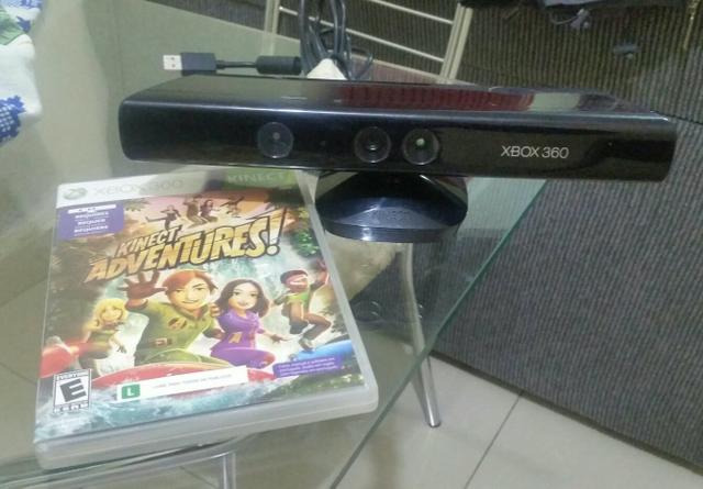 Sensor Kinect Xbox 360 semi novo + jogo original