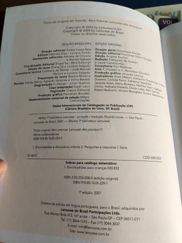 Coleção La Rousse Infantil. 5 vol. ótimo estado