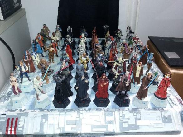 Coleção Completa (64 Peças) De Xadrez Star Wars + Tabuleiro