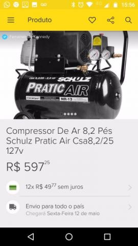 Compressor de ar schulz pratic air csa 