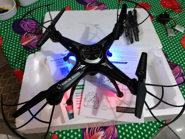 Drone X5 SW1 FPV ao vivo pelo celular