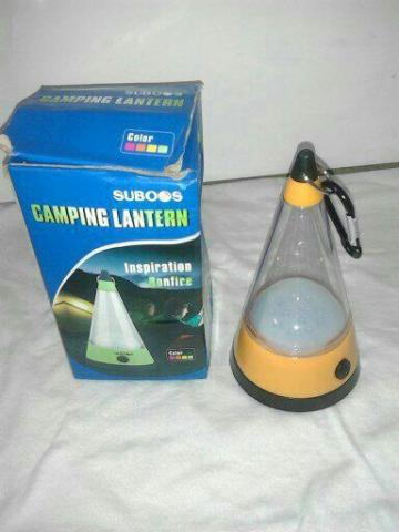 Lanterna para camping de led a pilha em promoção