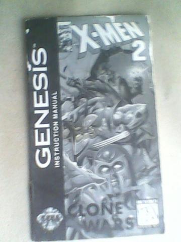 Manual Jogo X-men 2 - Mega Drive Genesis