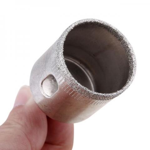 Serra copo fura vidro e mármore diamantada medidas