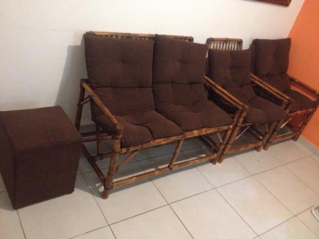 Sofá bambu ótimo estado