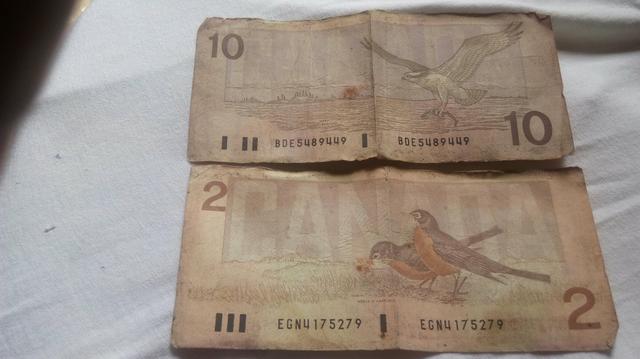 CCédulas e moedas pra colecionador