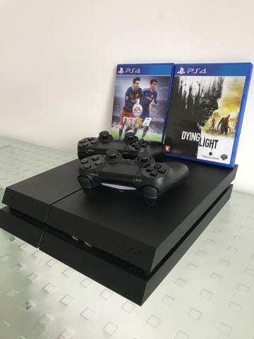 PlayStation  GB + 2 controles + 2 jogos