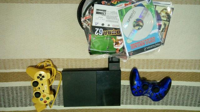 Playstation 02 com controle sem fio