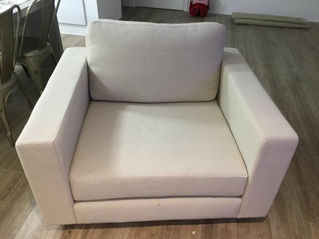 Poltrona Dpot de linho cru