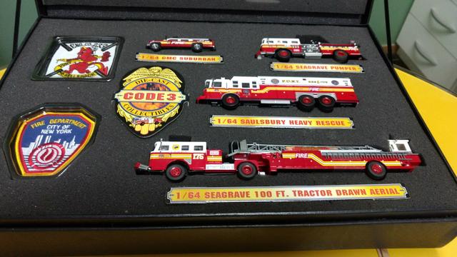 Coleção caminhão corpo bombeiro NY