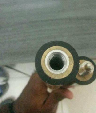 Taco Sinuca Bilhar Rosca branco e preto + giz