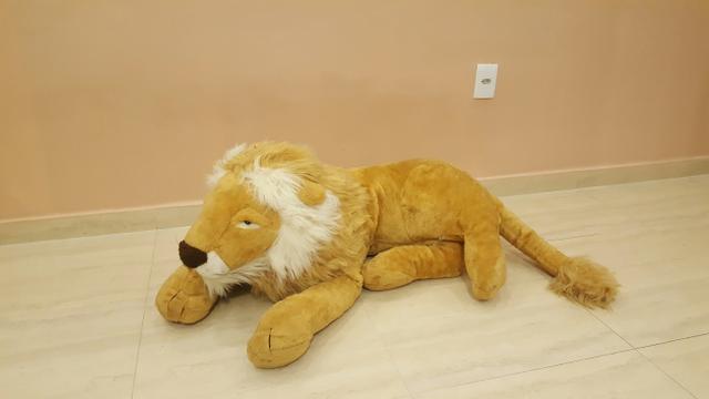 Leão PELÚCIA de CHÃO novíssimo!!! 120 centímetros