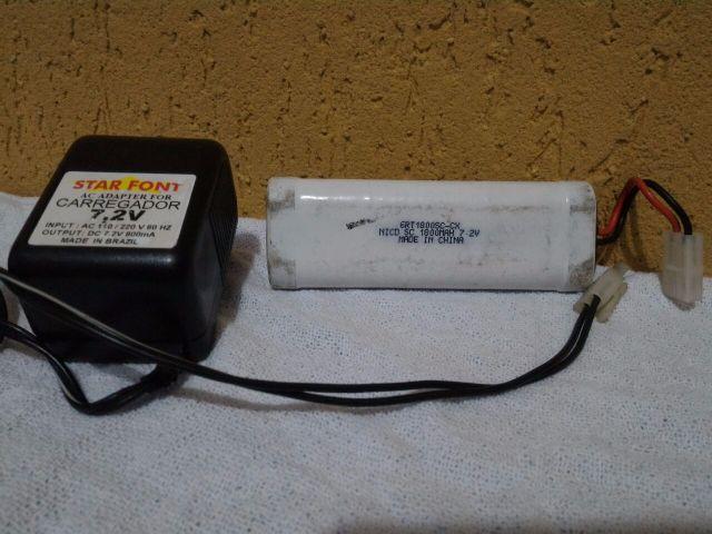 Bateria e carregador de E.Z Start ma 7.2v