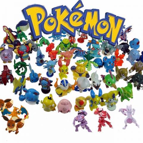 Kit 144 Unidades Pokémon Miniatura 2~3cm - Presente