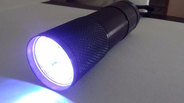 Mini Lanterna Uv de 9 Led's